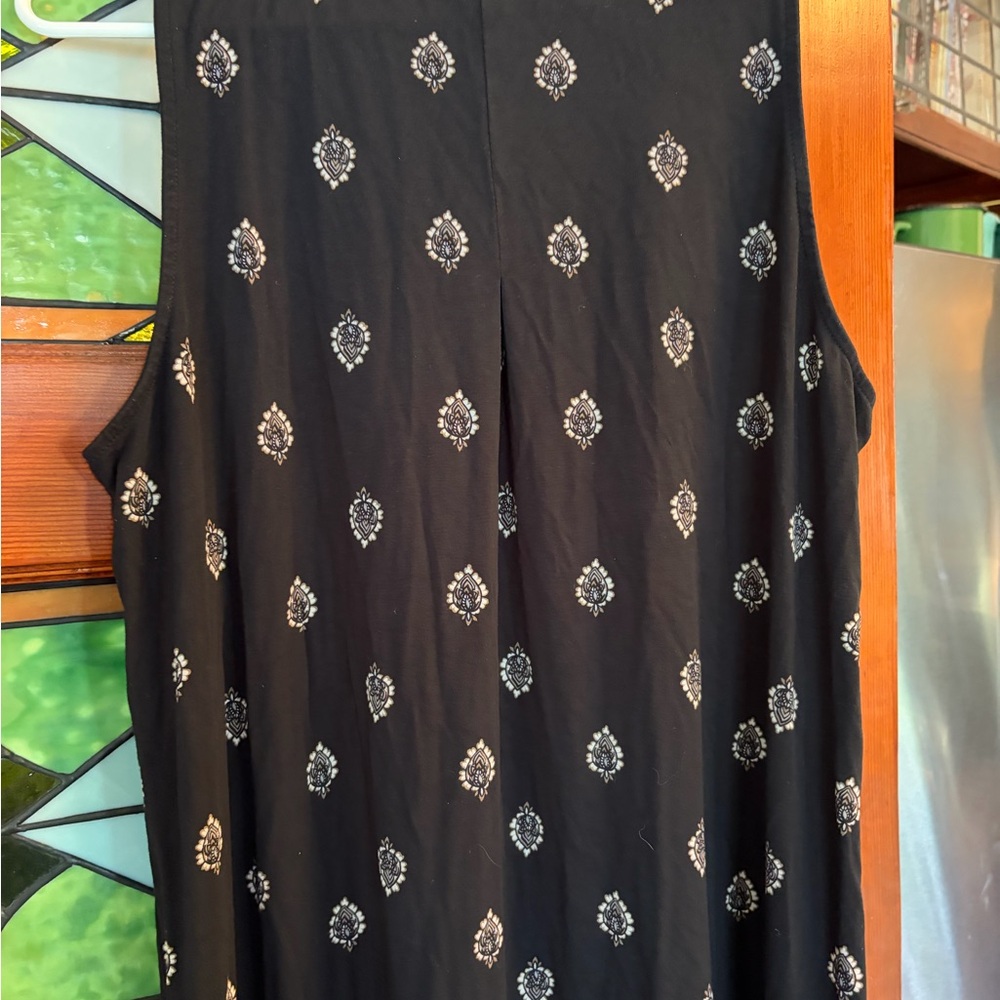 J. Jill tall Large Black Printed Maxi Dress - Picture 5 of 6